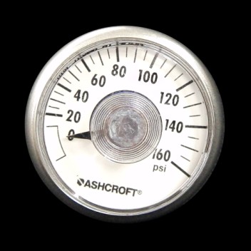0-160 psi Pressure Gauge. - Click Image to Close