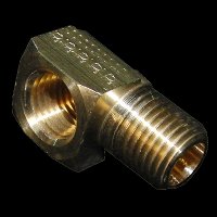1/4in 90Deg Brass Street Elbow - Click Image to Close